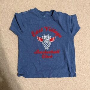 Crewcuts Blue East Village Basketball Club Tee, size 8/9